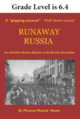 Scene of crowd marching and title of Runaway Russia