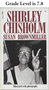 Cover showing Shirley Chisholm with victory signal